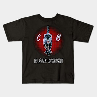 Black Cougar Black Panther CB Cat Black Kids T-Shirt